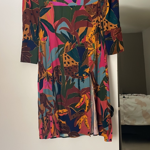 Leopards Jungle High Neck Midi Dress - Picture 14 of 15